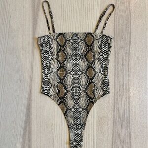 Snake Print Bodysuit